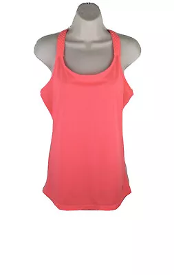 MARIKA TEK Neon Orange Racer Back Athletic Tank Top Sz SMALL Dri PerformanceWear • $17.99