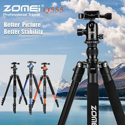 ZOMEI 63  Camera Tripod Aluminium Travel Portable Ballhead For Canon Nikon DSLR • £43.19