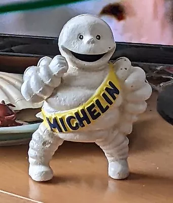 Cast Iron Painted Michelin Man Detroit Bibendum  6  Garage Workshop Mancave  • £30