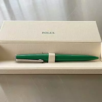 ROLEX Watch Official Novelty Ballpoint Pen With Box VIP Gift Green Gift Ink Blue • $437.92