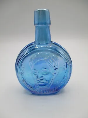 $4.99 • Buy Wheaton Mini Presidential Bottle, Blue Carnival Glass, Wm. Henry Harrison 1971