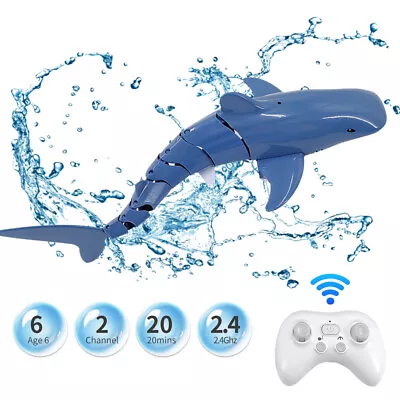 Mini RC Shark Remote Control Swim Toys Underwater RC Boat Electric Racing Boat • $27.98