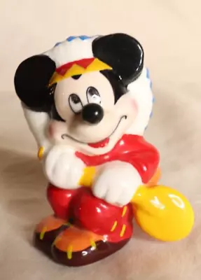Vintage Disney's Mickey Chief Indian Shaker Ceramic • $9.99