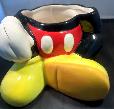 Collectible Ceramic Mickey Mouse Vase Bottom Half Pants Planter • $8.96