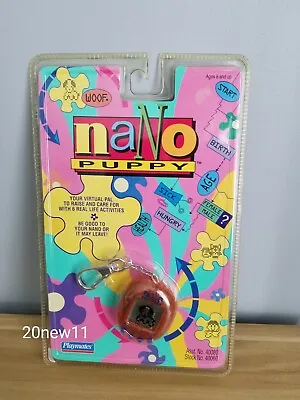 1997 Playmates NANO PUPPY ORANGE Virtual Pet Sealed NIB • $75