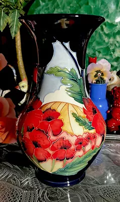 Moorcroft Forever England Vivky Lovatt Rare 49/9 Vase EUC • $650