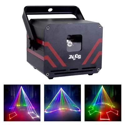 £177.99 • Buy 1W RGB Beam Animate Scan Projector Laser Lights DMX DJ Party Show Stage Lighting