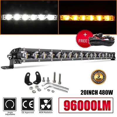 20INCH 480W LED Light Bar Work Flood Spot Beam Driving Offroad ATV Truck FOG SUV • $57.59