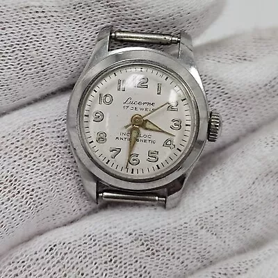 Vintage Lucerne 17 Jewels Swiss Wind-up Analog Women's Wrist Watch Mechanical  • $24.99