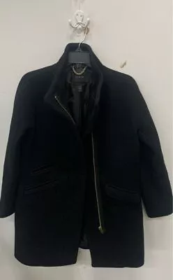 J Crew Italian Wool Women Black Jacket Sz 4P • $14.99