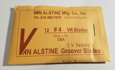 Van Alstine Round Bottom Tire Groover Blades 12 Pack Grooving VR #4 4/32  • $16.99