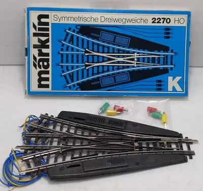 Marklin 2270 HO K Track Symmetrical 3-Way Switch Turnout • $39.99