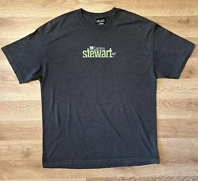 $60 • Buy Vintage 2003 Y2K James Bubba Stewart 259 Motocross Racing T-Shirt Men Gray XL