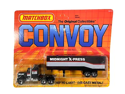 Matchbox Convoy CY-9 Midnight X-Press Kenworth Semi And Trailer ~ 1990 • $27.95