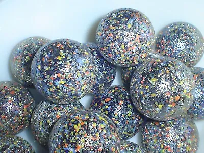 25 X Glitterbomb Marbles 16mm Classic Traditional Children's Game/Collectors • £3.25