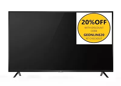  TCL 40D3000F 40 Inch 101.6cm Full HD LED LCD TV W/ 2 HDMI Inputs • $269