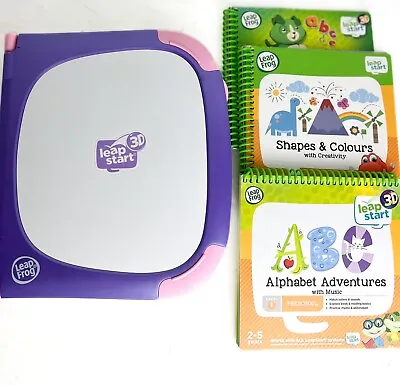 LeapFrog LeapStart 3D Purple  Interactive Learning System 2 Books + Sampler Book • £24
