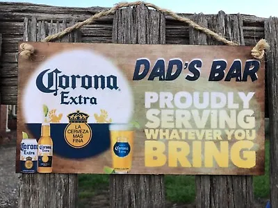 Corona Wooden Sign Plaque Country Personalised Beer BarGARAGEShed Home Decor • $15