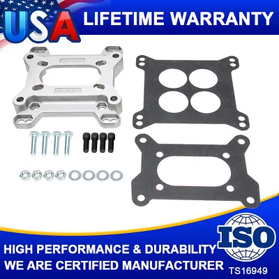 Carb Carburetor Adapter 2bbl-4bbl Kits 4-Bolt 2 Barrel To 4 Barrel Aluminum 1933 • $22.99