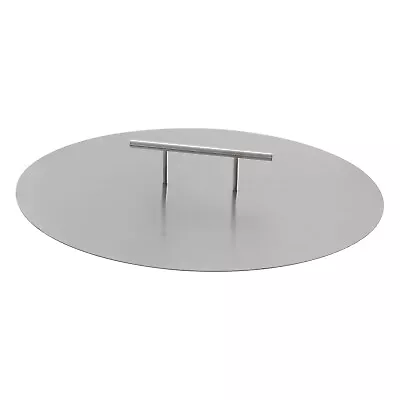 Round Fire Pit Lid Foldable Cover Burner Pan Lid 304 Stainless Fire Pit Lid USA • $46.56