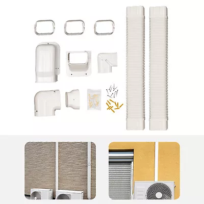 4  17 Ft PVC ABS Decorative Pipe Line Cover Kit For Air Conditioner Accessories  • $46.55