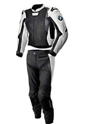 BMW Motorcycle Motorbike Cowhide Leather Suit Armour Protected Jacket Sports • $249.99