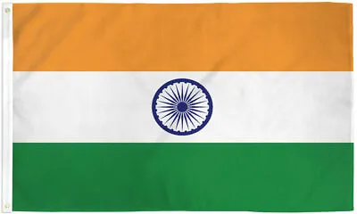 $8.94 • Buy India 3x5 Flag Of India Indian Flag House Flag PRINTED Nylon WATERPROOF FABRIC