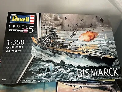 Revell 05040 BISMARCK Battleship Large Scale 1:350 Plastic Model Kit • £80