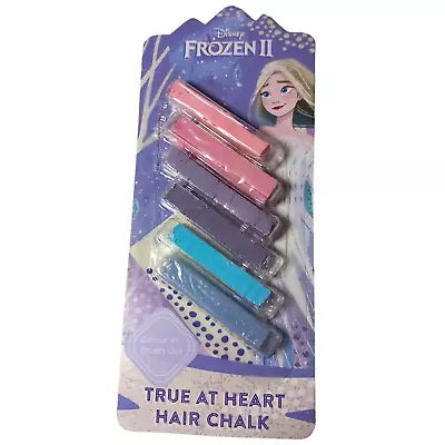 Frozen 2 True At Heart Hair Chalk Set Colour In Brush Out Temporary • £7.99