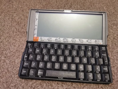 £59 • Buy Psion Series 5mx Vintage PDA And Leather Case - Sprained Top Around Battery