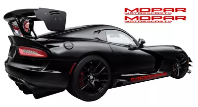 $25 • Buy Motorsport Vinyl Decal Sticker Fits Dodge Mopar Racing Fender Door Sideskirt