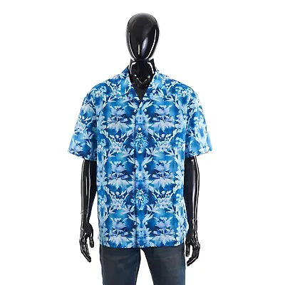 BERLUTI 965$ Linen & Cotton Printed Short Sleeves Shirt • $607.50