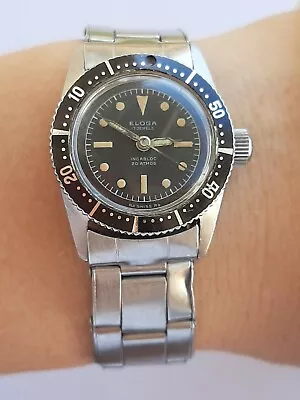 Eloga Watch Diver 20 Atm Manual Cal.as 1240 Ladies Swiss Made Just Serviced  • $149