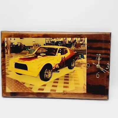 $24.95 • Buy Vintage Nascar Custom Clock Race Car #41 Drag Racing North Carolina Handmade