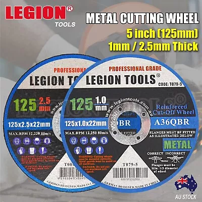 5  125mm Cutting Discs Wheel Thin Angle Grinder Cut Off Metal Steel Flap • $13.90