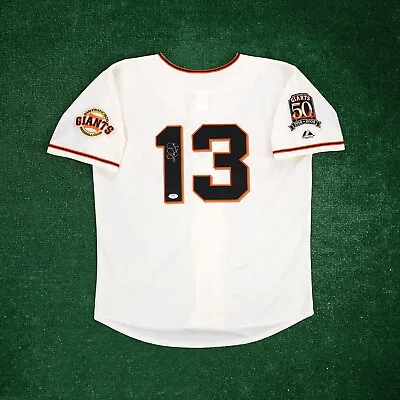 Omar Vizquel Signed 2008 San Francisco Giants 50th Home Cream Jersey PSA/DNA • $199.99