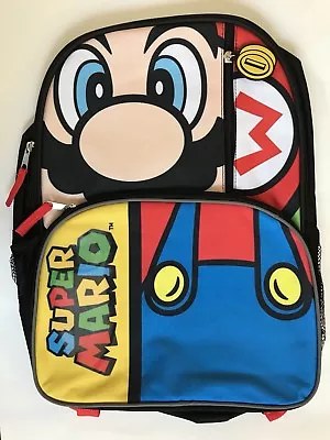 Backpack 16  Super Mario Body Multi-Compartment Reflective Strips NWT • $14.99