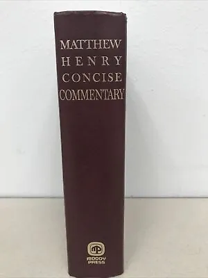 Vintage THE WHOLE BIBLE MATTHEW HENRY HARDCOVER CONCISE COMMENTARY Rare • $29.92