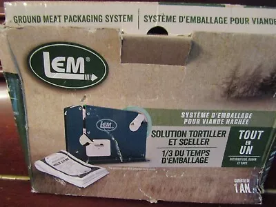 Lem 200 Ground Meat Packaging System NIB Twist & Seal Solution Food Preservation • $37.99