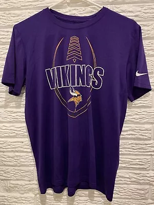 The Nike Tee Dri-Fit Minnesota Vikings NFL Football T-Shirt Purple Size Medium • $13.95