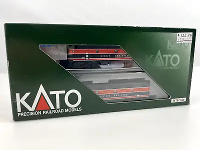 N Scale KATO 106-0203 RI Rock Island EMD F2A/A Diesel Locomotive Set • $249.95