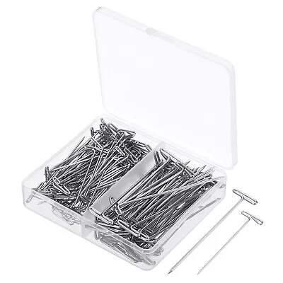 150Pcs T Pins Stainless Steel T-Pins 1.5 Inch 2 Inch Straight T-Pins Silver • £8.10