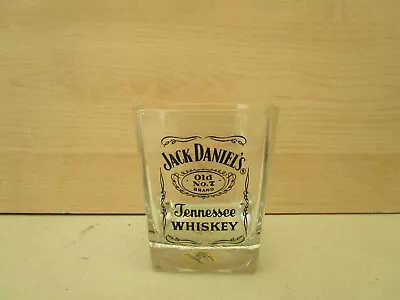 Jack Daniels Tennessee Whisky Glass Spirit Tumbler - Square Base • £4.75