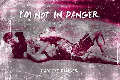 £49.95 • Buy Jiu-Jitsu Motivational Poster 18  I'm Not In Danger...  Art Print Quote BJJ