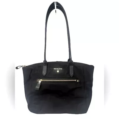 Michael Kors Kelsey Nylon Black Tote Bag • $85