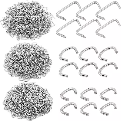 Hog Rings 1500 Pcs 3/4 1/2 3/8 Galvanized Hog Rings Assortment Kit Professional • $18.49