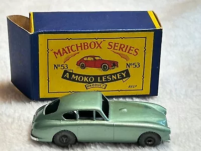 Vintage Matchbox Lesney Moko No 53 Aston Martin Car With Box • $122.50