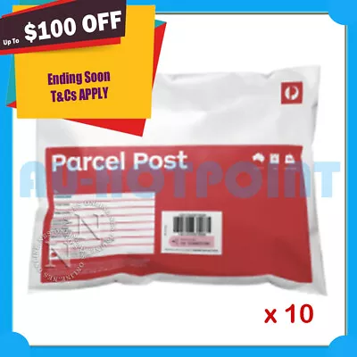 10x AUSPOST 3KG Australia Post Parcel Post Satchel Bag Prepaid Tracking Included • $178.95