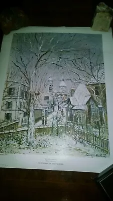 1964 Maurice Utrillo Print From Museum Sao Paulo Brazil • $10.99