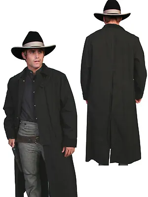 Scully RangeWear Men's 100% Cotton Long Overcoat Duster Coat RW107 • $139.68